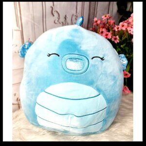 DeeDee the Seahorse 11” Squishmallow Blue Stuffed Plush. NWT